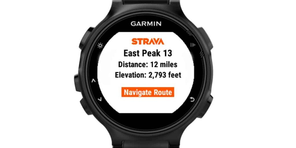 running Garmin app