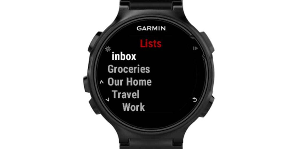 watchlist garmin app
