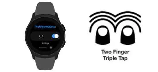 Two-finger Triple Tap On Galaxy Watch Active 2