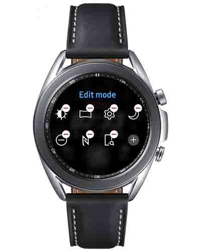 Edit Quick Panel on Galaxy Watch 3