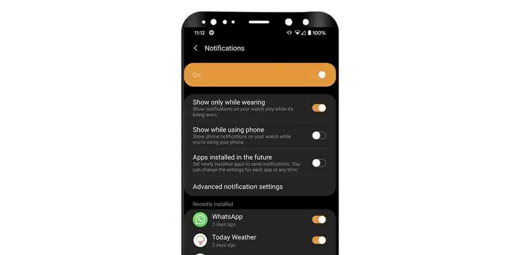 Fine-tune notifications on Galaxy Watch 3