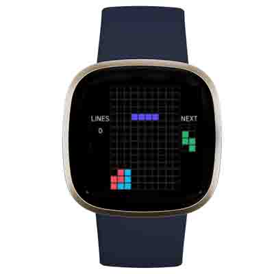 Tetris game on fitbit