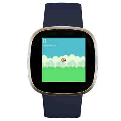 Flappy bird game on fitbit
