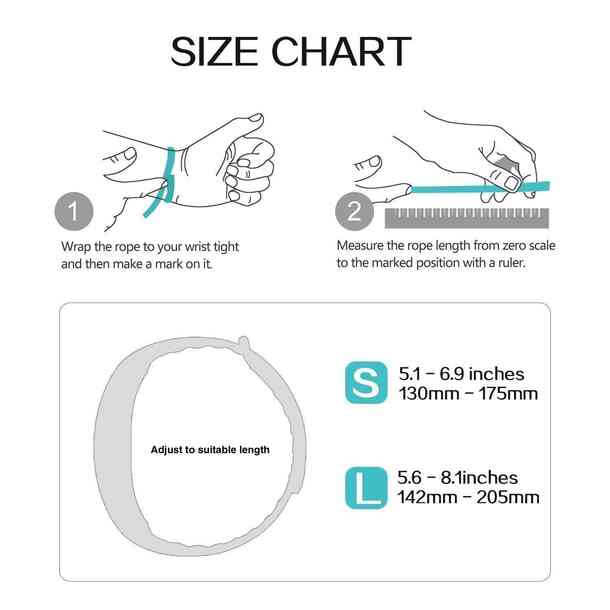 Fitbit size guide how to measure wrist size