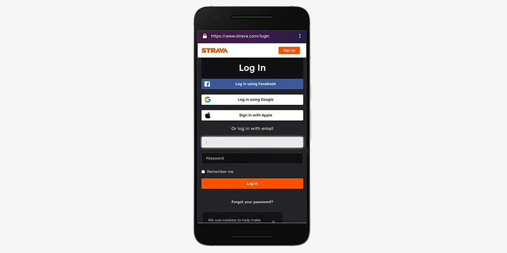 Step 3 how to connect Fitbit to Strava