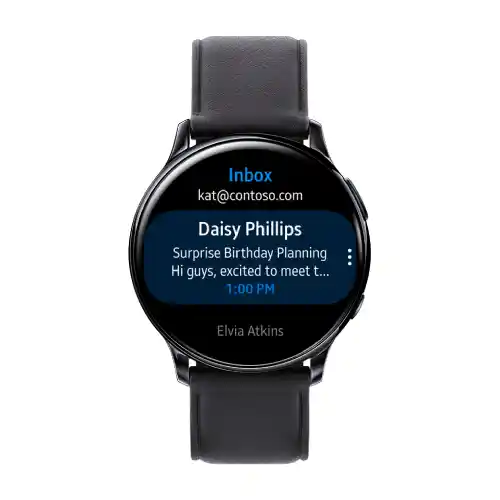 Microsoft outlook for galaxy watch active 2