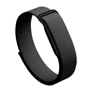 Woven nylon Fitbit Air replacement band with hook-and-loop fastening shown in a solid color